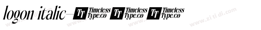 logon italic字体转换